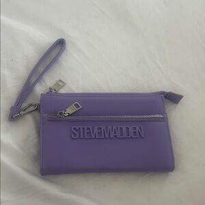 Steve Madden Lavender Wristlet Clutch